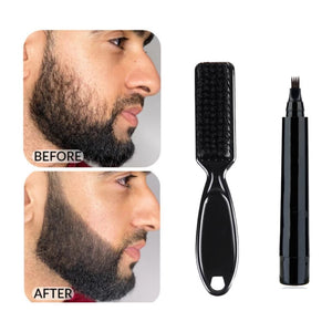 Beard Pen Beard Brush Set