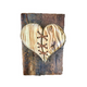 Wooden Broken Heart Leather