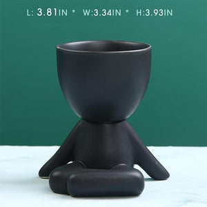 Ceramic Figure Pot Ornament