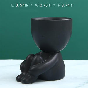Ceramic Figure Pot Ornament
