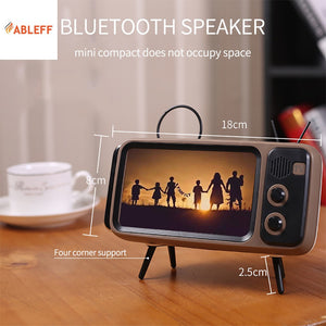 Retro TV BlueTooth Speaker Mobile Phone Holder