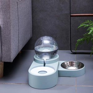 Pet Cat Dog Water Food Feeder