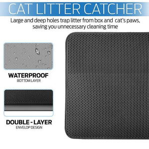 New Double Layer Larger Size Cat Litter Mat🐱Pet Holiday Sale - 50% Off